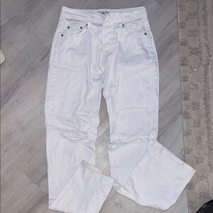 Adika White Distressed Jeans